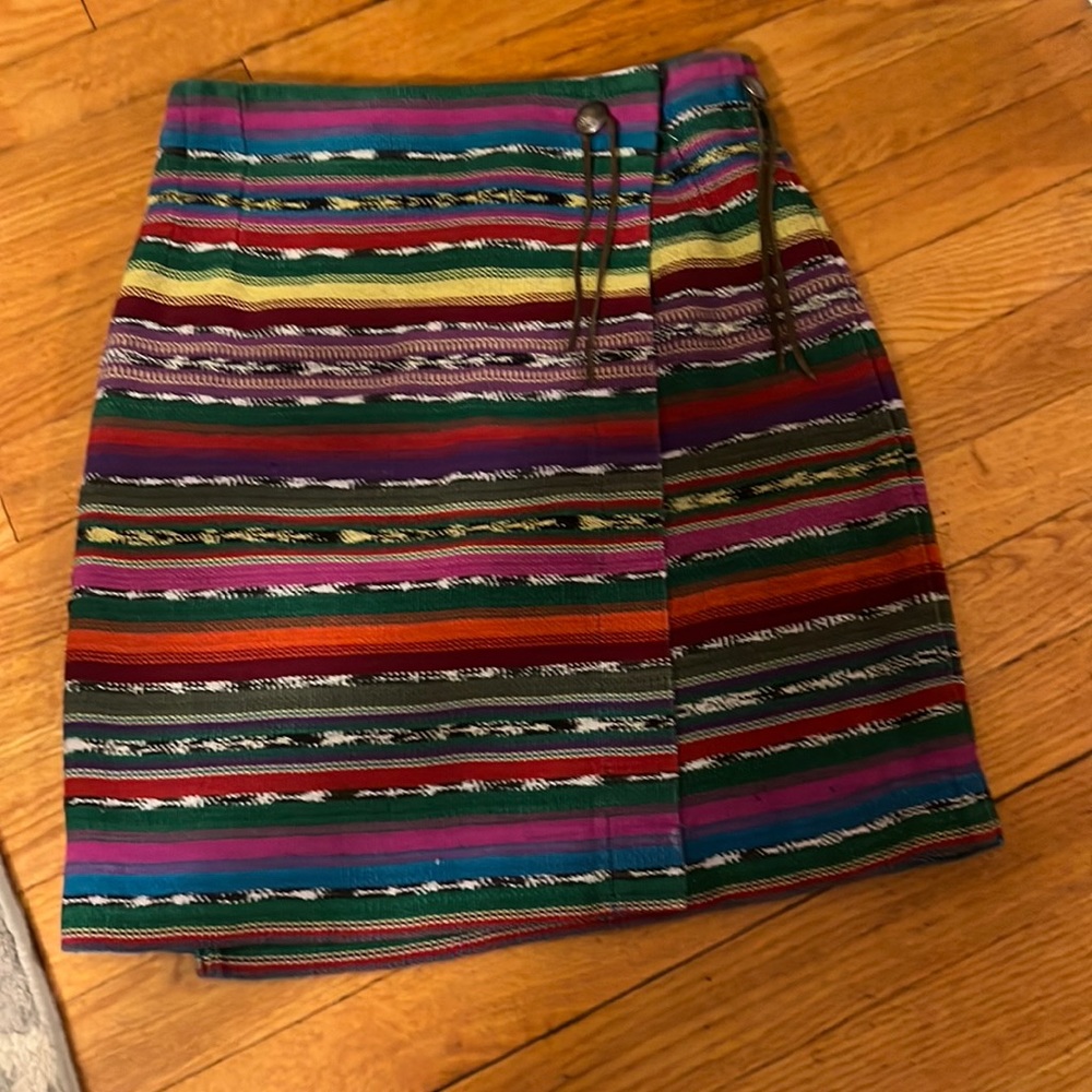 Vintage Capezio Multi Colored‎ Wrap Skirt Size 8 🧲
